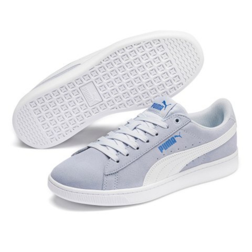 PUMA | Heather Ultramarine & White Vikky V2 Suede Sneaker - Women